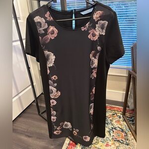 Simply Vera Vera Wang Black Floral Mini Dress